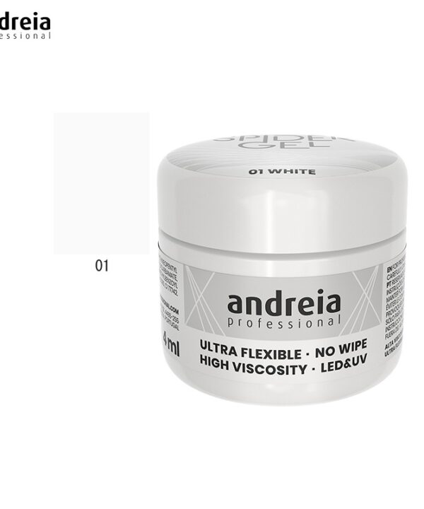 Andreia Spider Gel 01 Branco 4ml