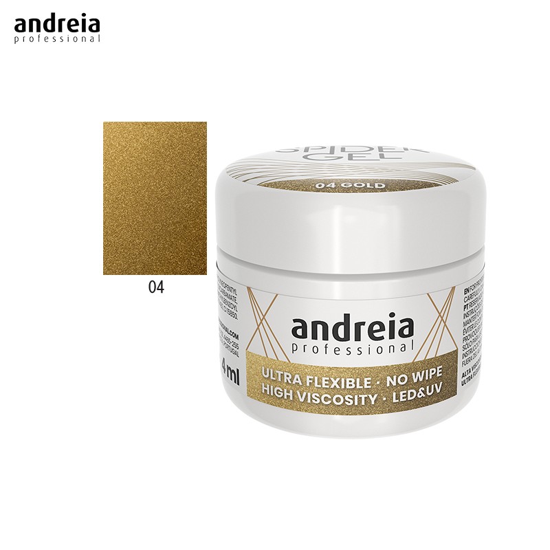 Andreia Spider Gel 04 Dourada 4ml