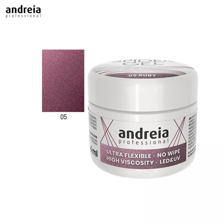 Andreia Spider Gel 05 Vermelho 4ml