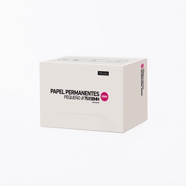 Papel Permanente Pequenos Caixa 100 unidades