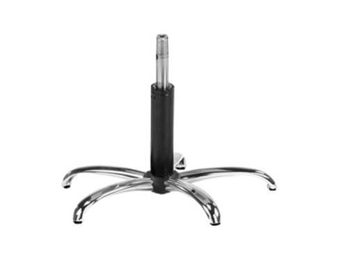 Base Cadeira Alpha Cromada C/Amortecedor Negro 02