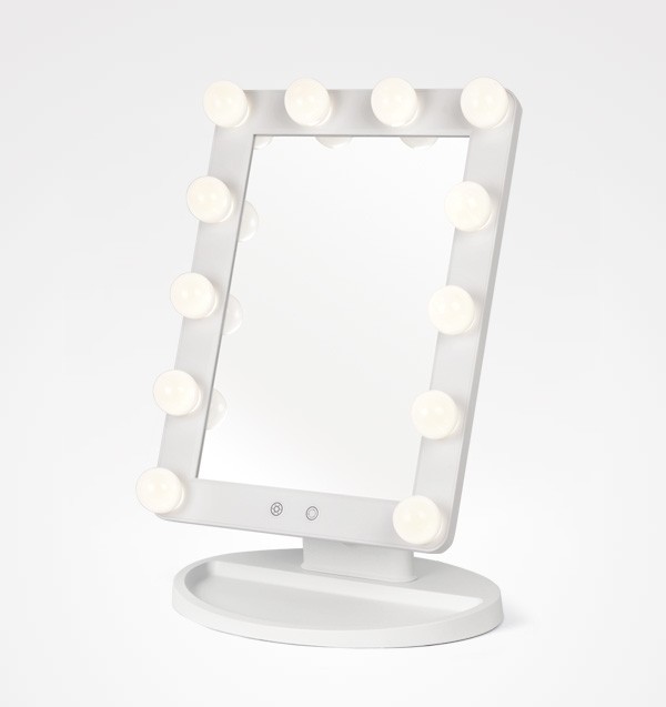 Espelho Mesa Maquilhagem Light Stage Branco