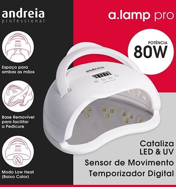 Catalisador LED & UV 80W A-Lamp Pro Andreia